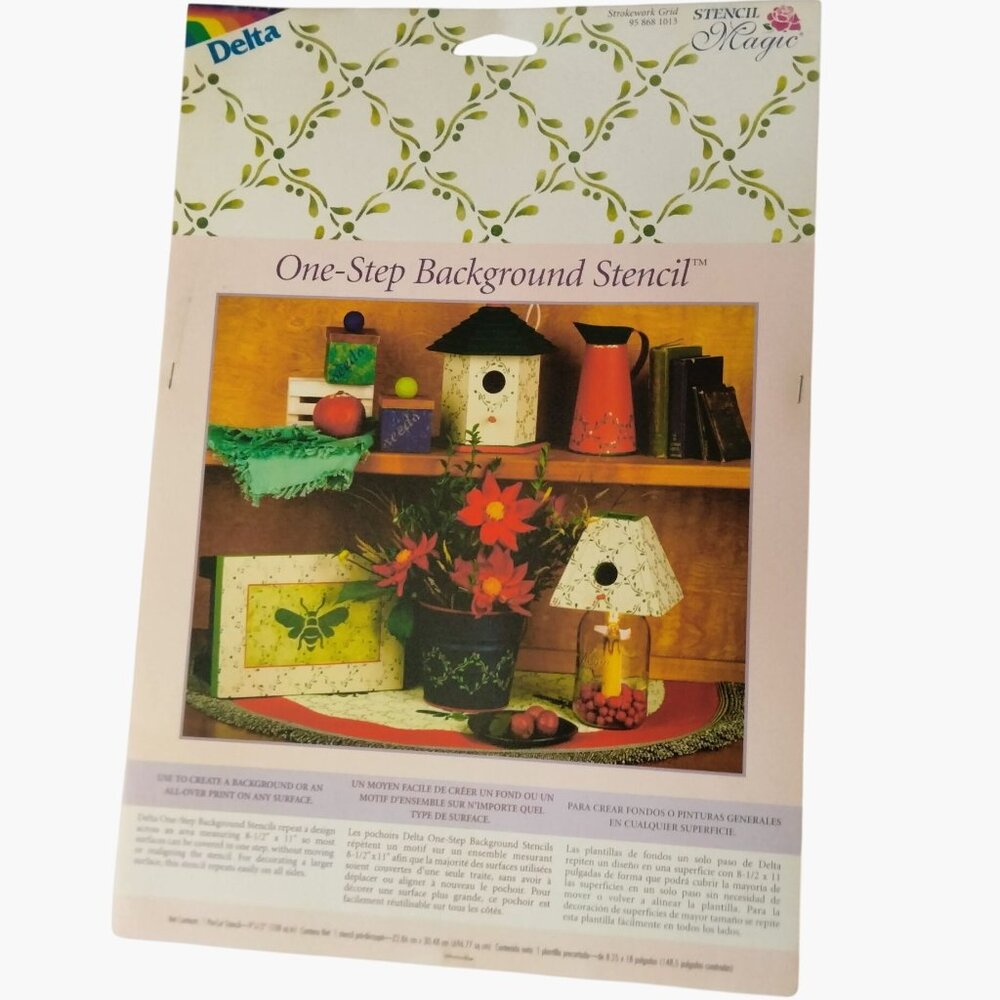 Delta Stencil Magic One Step Background Strokework Grid